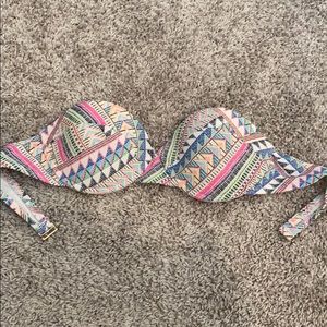Colorful STRAPLESS bikini top